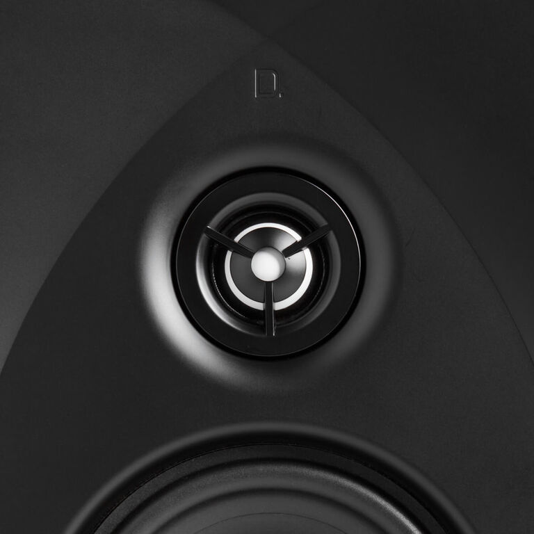 Pivoting Aluminum Oxide Dome Tweeter for superior imaging everywhere in the room