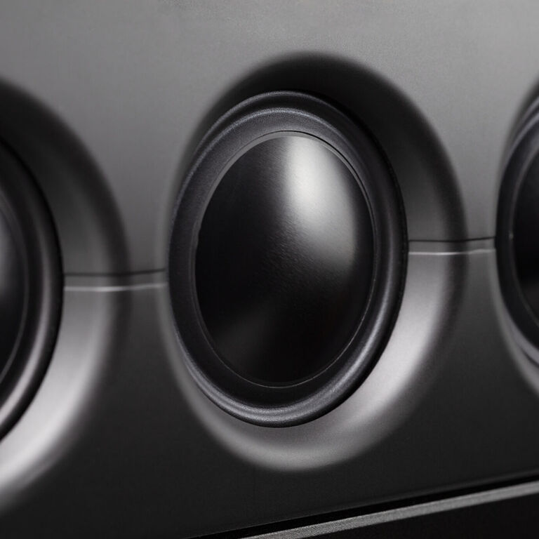 3XR™ Architecture for as much bass as a ported 12” subwoofer
