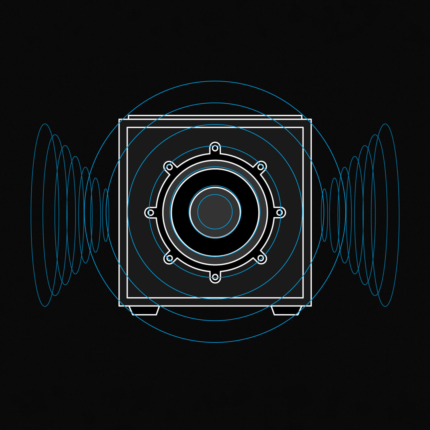 3XR&trade; Architecture for as much bass as a ported 15&rdquo; subwoofer