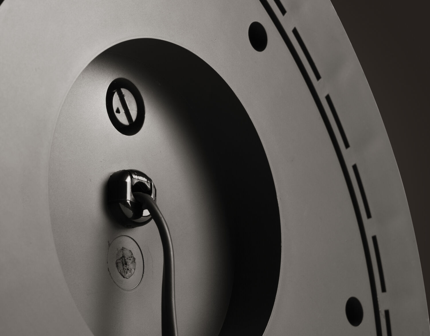 The bottom of the BL-550, showing the settings
