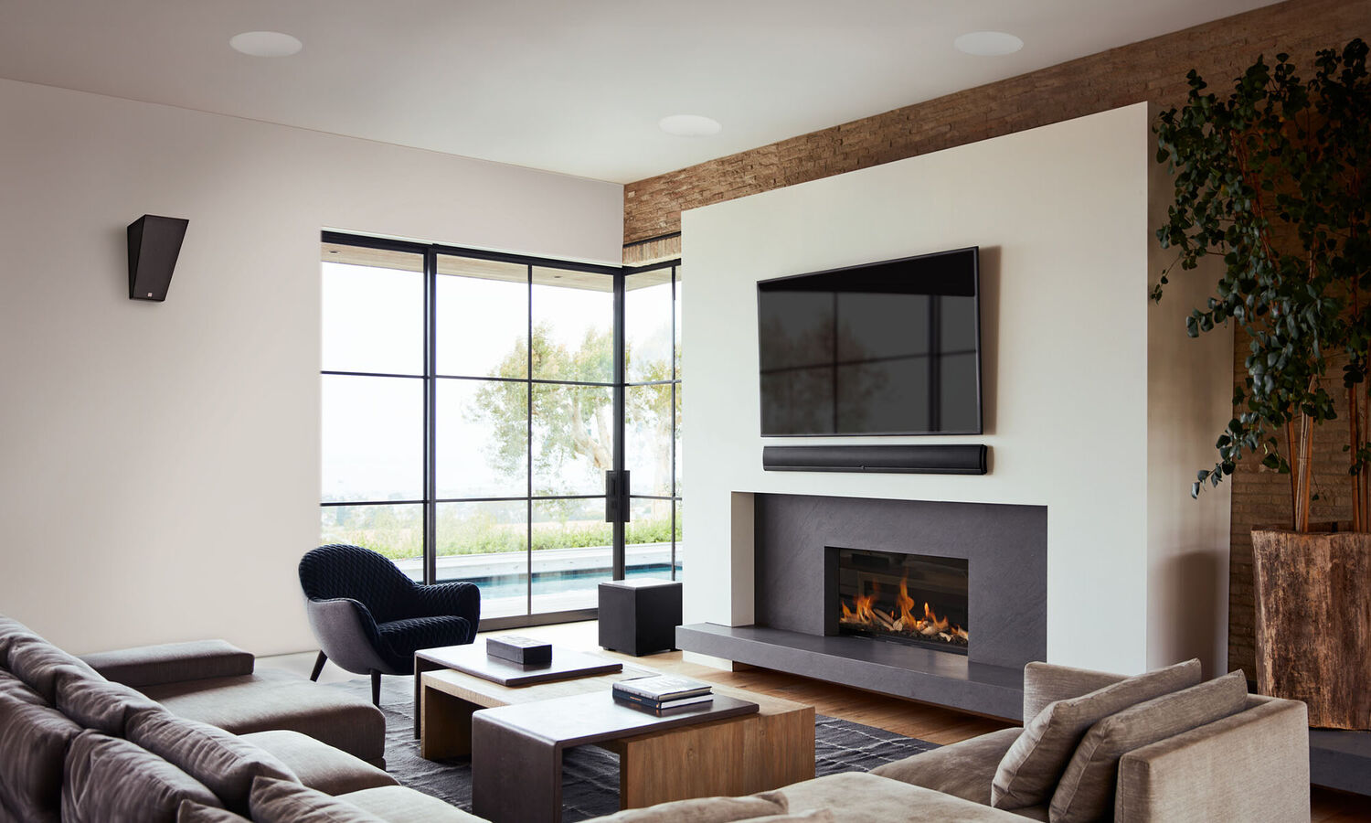 One, two, or four subs for smoother bass throughout the room