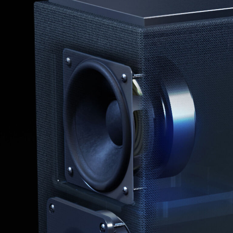 Long-Throw Midrange Woofers for smooth, detailed response