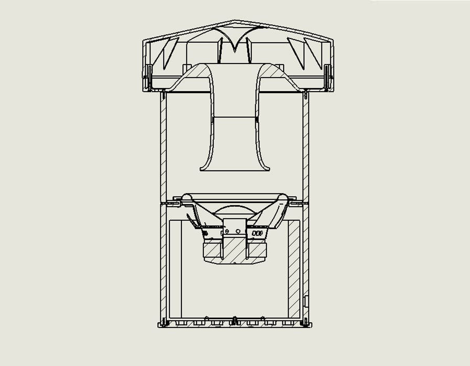 Line art of the LS-100