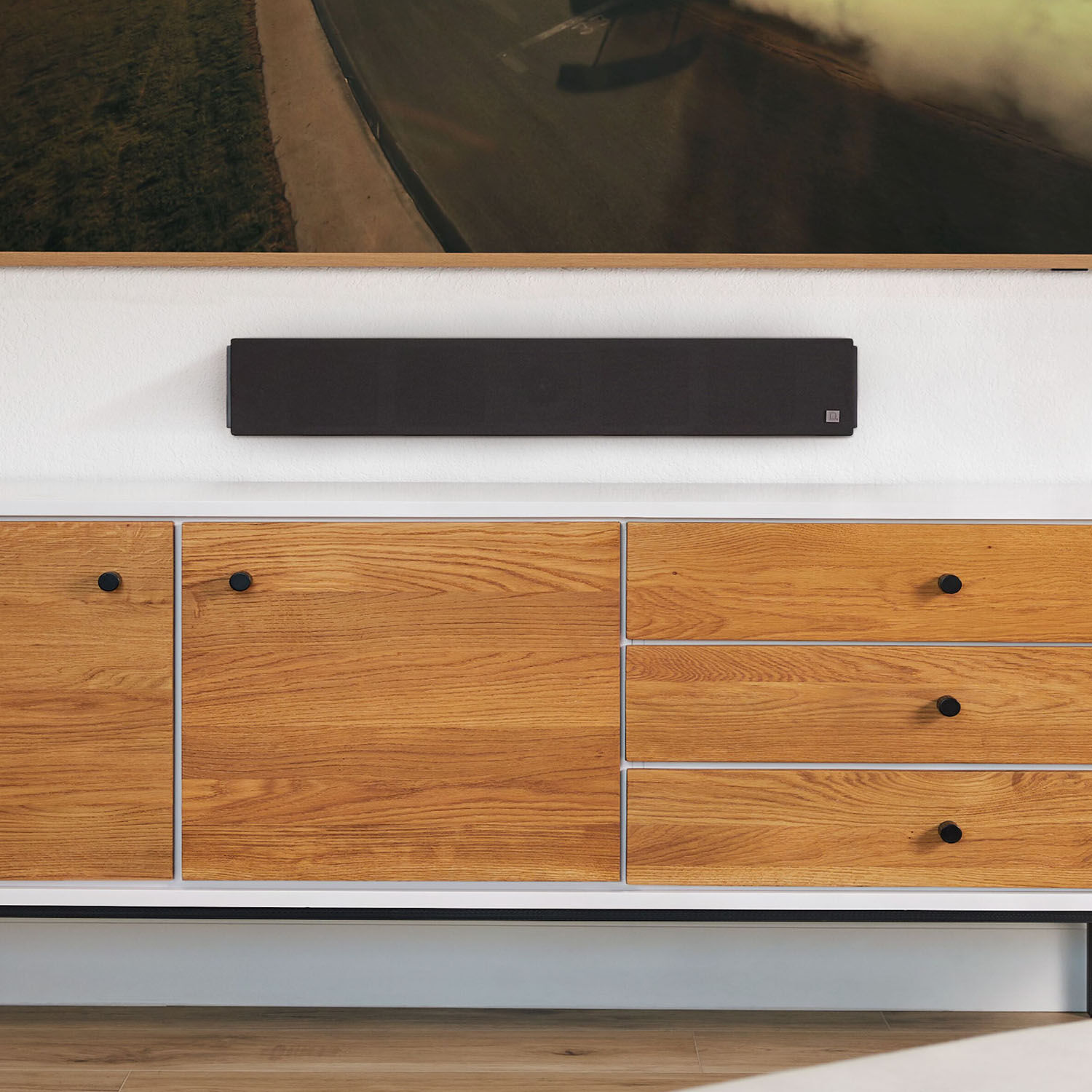 Slim, Wall-Mountable Design accommodates your d&eacute;cor