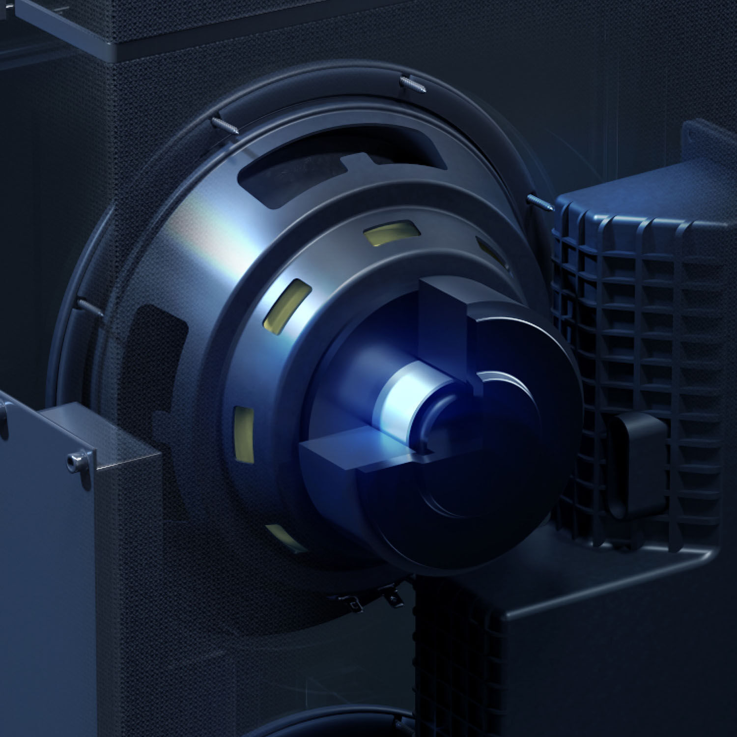 Built-In 10" Powered Subwoofer for thunderous bass