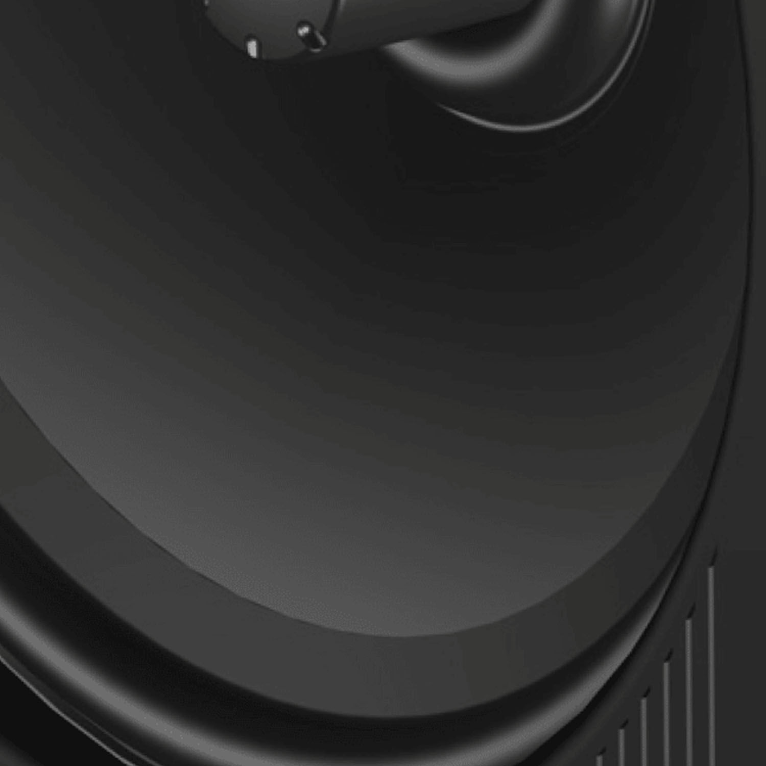 A closeup of the polymer cone